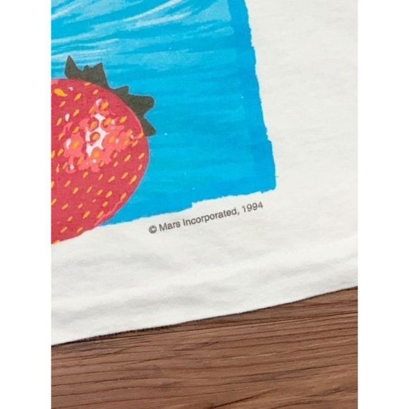 Vintage 1994 Starburst Fruit Candy Tank Top T-Shirt XL White Taste Adventure - Picture 6 of 10